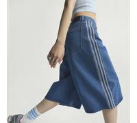 Shorts ADIDAS ORIGINALS "FIREBIRD JORTS DENIM", Damen, Gr. 40, N-Gr, medium vintage denim, Obermaterial: 100% Baumwolle, Hosen Shorts (90671405-40) medium vintage denim