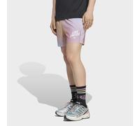 Shorts ADIDAS ORIGINALS "PRIDE AOP", Damen, Gr. L, N-Gr, rainbow, normal, gr., Obermaterial: 100% Polyester, Hosen Shorts, für Schwimmen und Sportmode, ohne Verschluss, normal-weite Passform (64249709