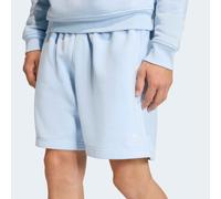 Shorts ADIDAS ORIGINALS "TREFOIL ESSENTIALS 7 INCH FLEECE", Herren, Gr. S, N-Gr, crystal sky, normal, gr., Obermaterial: 82% Baumwolle, 18% Polyester, Hosen Shorts, sportlicher Stil, für vielseitige A