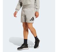 Shorts ADIDAS SPORTSWEAR "ESSENTIALS BIG LOGO SINGLE JERSEY", Herren, Gr. XL, N-Gr, grau (medium grau heather, schwarz, normal, gr.), Obermaterial: 74% Baumwolle, 26% Polyester, Hosen Shorts (55039603