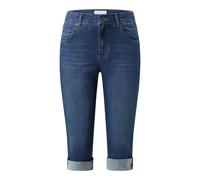 Shorts AENGELS "AENGELS CAPRI TURN UP", Damen, Gr. 36, Normalgrößen, mid blau used, 89% Baumwolle, 8% Polyester, 3% Elasthan, unifarben, normal, Hosen Shorts (26722865-36) mid blau used