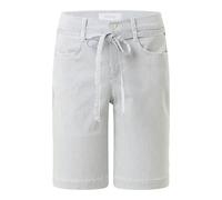 Shorts AENGELS "AENGELS Wide Leg Short Belt", Damen, Gr. 36, Normalgrößen, blau, 89% Baumwolle, 8% Polyester, 3% Elasthan, unifarben, relaxed fit, Hosen Shorts (67556417-36) blau