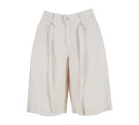 Shorts AENGELS "AENGELS Wide Leg Short Belt", Damen, Gr. 36, Normalgrößen, soft beige, 100% Baumwolle, unifarben, loose fit, Hosen Shorts (33104309-36) soft beige