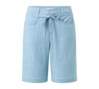 Shorts AENGELS "AENGELS Wide Leg Short Belt", Damen, Gr. 38, Normalgrößen, bleached blau, 100% Baumwolle, unifarben, loose fit, Hosen Shorts (69503058-38) bleached blau