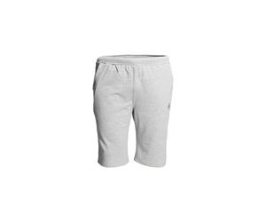 Shorts AHORN SPORTSWEAR, Herren, Gr. 6XL, EURO-Größen, grau, 80% Baumwolle, 20% Polyester, bestickt, kurz, Hosen Shorts, mit Logo-Stickerei (49670210-6XL) grau