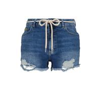 Shorts ALIFE & KICKIN "Damen LatoyaAK DNM A", Damen, Gr. L, Normalgrößen, blau (schwarz denim washed), 100% Baumwolle, Hosen Shorts (60406800-L) schwarz denim washed