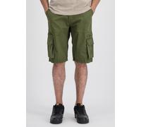 Shorts ALPHA INDUSTRIES "Alpha Short", Herren, Gr. 30, Normalgrößen, grün (schwarz olive), Obermaterial: 100% Baumwolle, Hosen (35455625-30) schwarz olive