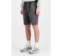 Shorts ALPHA INDUSTRIES "Basic Cotton Short", Herren, Gr. 32, Normalgrößen, grau (vintage grau), Obermaterial: 100% Baumwolle, Hosen Shorts (41258409-32) vintage grau
