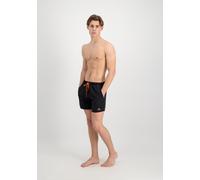 Shorts ALPHA INDUSTRIES "Basic Swim Short", Herren, Gr. XXS, Normalgrößen, schwarz, Obermaterial: 100% Polyester, Futter: 100% Polyester, Hosen (43762255-XXS) schwarz