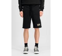Shorts ALPHA INDUSTRIES "Alpha Industries Men - Shorts Camo Jogger Shorts", Herren, Gr. L, Normalgrößen, schwarz, Obermaterial: 80% Baumwolle, 20% Polyester, Hosen (72446106-L) schwarz