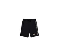 Shorts ALPHA INDUSTRIES "Camo Jogger Shorts", Herren, Gr. XL, Normalgrößen, schwarz, Obermaterial: 80% Baumwolle, 20% Polyester, Hosen Shorts (72446106-XL) schwarz