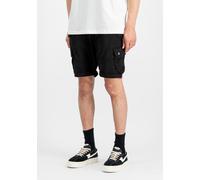 Shorts ALPHA INDUSTRIES "Combat Short", Herren, Gr. 30, Normalgrößen, schwarz, Obermaterial: 98% Baumwolle, 2% Elastan. Futter: 100% Baumwolle, Hosen Shorts (50684859-30) schwarz