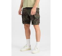 Alpha Industries Crew Shorts dark oliv camo, Größe 29, Herren, Baumwolle