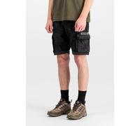 Alpha Industries Crew Shorts black camo, Größe 34, Herren, Baumwolle