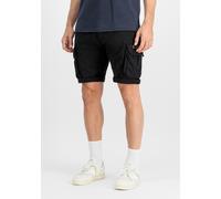 Shorts ALPHA INDUSTRIES "Crew Short", Herren, Gr. 30, Normalgrößen, schwarz, Obermaterial: 98% Baumwolle, 2% Elastan; Futter: 100% Baumwolle, Hosen Shorts (96937219-30) schwarz
