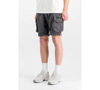 Shorts ALPHA INDUSTRIES "Crew Short", Herren, Gr. 32, Normalgrößen, grau (vintage grau), Obermaterial: 98% Baumwolle, 2% Elastan. Futter: 100% Baumwolle, Hosen Shorts (20261718-32) vintage grau