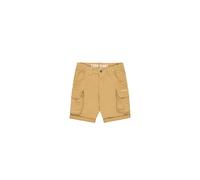 Shorts ALPHA INDUSTRIES "Crew Short", Herren, Gr. 33, Normalgrößen, beige (sand), Obermaterial: 98% Baumwolle, 2% Elastan; Futter: 100% Baumwolle, Hosen Shorts (65103011-33) sand