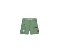 Shorts ALPHA INDUSTRIES "Flying Tigers Shorts", Herren, Gr. 36, Normalgrößen, grün (vintage grün), Obermaterial: 100% Baumwolle, Hosen Shorts (23182919-36) vintage grün