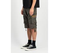 Shorts ALPHA INDUSTRIES "Alpha Industries Men - Shorts Jet Short Camo", Herren, Gr. 32, Normalgrößen, grün (schwarz olive camo), Obermaterial: 100% Baumwolle, Futter: 100% Baumwolle, Hosen (59968566-3