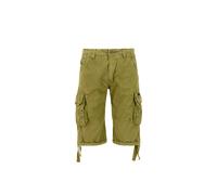 Shorts ALPHA INDUSTRIES "Jet Short", Herren, Gr. 30, Normalgrößen, grün (khaki grün), Obermaterial: 100% Baumwolle, Hosen Shorts (31789667-30) khaki grün