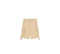 Shorts ALPHA INDUSTRIES "Jet Short", Herren, Gr. 32, Normalgrößen, weiß (bone weiß), Obermaterial: 100% Baumwolle, Hosen Shorts (28503030-32) bone weiß