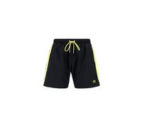 Shorts ALPHA INDUSTRIES "Printed Stripe Swim Short", Herren, Gr. XS, Normalgrößen, schwarz, Obermaterial: 100% Polyester, Futter: 100% Polyester, Hosen Shorts (10708168-XS)