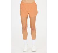 Shorts ATHLECIA "Arilay", Damen, Gr. 46, EURO-Größen, rot (apricot), 91% Polyester, 9% Elasthan, unifarben, kurz, Hosen Shorts, mit bequemem 4-Wege-Stretch (49763738-46) apricot