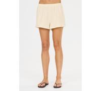 Shorts ATHLECIA "Cardall", Damen, Gr. 46, EURO-Größen, beige, 66% Polyester, 28% Viskose, 6% Elasthan, unifarben, Hosen Shorts, atmungsaktiv (10790818-46) beige