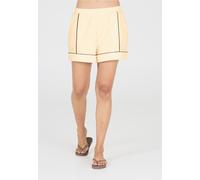 Shorts ATHLECIA "Nandy", Damen, Gr. 42, EURO-Größen, beige, 50% Baumwolle, 48% Polyester, 2% Elasthan, mehrfarbig, kurz, Hosen Shorts, mit lässiger und komfortabler Passform (87223649-42) beige