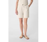 Shorts aus Leinenmix im Relaxed Fit beige 38
