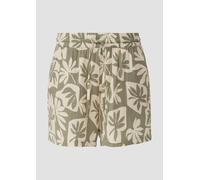 Shorts aus Musselin 38 grün|beige 2167028.72A0.38