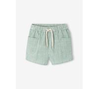 Shorts Baby Jungen in Leinenoptik grün Gr. 71 von vertbaudet