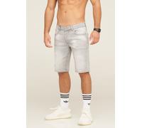 Shorts BEHYPE "YONAH", Herren, Gr. 30, US-Größen, grau, 98% Baumwolle, 2% Elasthan, Hosen Shorts, im 5-Pocket-Stil (82684520-30) grau
