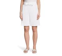 Shorts BETTY BARCLAY "Damen mit Bundfalten", Damen, Gr. 38, Normalgrößen, rohweiß, Obermaterial: 59% Baumwolle, 39% Viskose, 2% Elasthan, relaxed fit kurz, Hosen Shorts (60105168-38) rohweiß