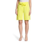 Shorts BETTY BARCLAY "Damen mit Bundfalten", Damen, Gr. 44, Normalgrößen, gelb, Obermaterial: 59% Baumwolle, 39% Viskose, 2% Elasthan, relaxed fit kurz, Hosen Shorts (90112961-44) gelb