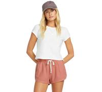 Shorts BILLABONG "Road Trippin", Damen, Gr. XXL, schwarz coral, Obermaterial: 60% Walkfrottier, 40% Viskose;, Hosen Shorts (75586254-XXL) schwarz coral