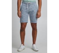 Blend BHBones Herren Shorts Kurze Hose Bermuda mit Leinen-Optik Eingrifftaschen 100% Baumwolle Regular fit, Größe:M, Farbe:Ensign Blue (70260)