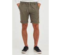 Shorts BLEND "BHLenno", Herren, Gr. M, US-Größen, dusty olive, Web, 55% Baumwolle, 45% Leinen, unifarben, regular fit kurz, Hosen Shorts, Leinen-Shorts mit Kordeln (68130324-M) dusty olive