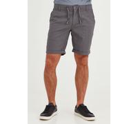 Shorts BLEND "BHLenno", Herren, Gr. S, US-Größen, granite, Web, 55% Baumwolle, 45% Leinen, unifarben, regular fit kurz, Hosen Shorts, Leinen-Shorts mit Kordeln (84992114-S) granite
