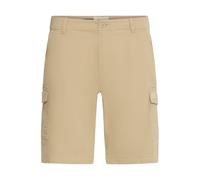 Shorts BLEND "BHMASON SLIM/REG CARGO SHORTS", Herren, Gr. L, N-Gr, cornstalk, Web, Obermaterial: 98% Baumwolle, 2% Elasthan, unifarben, regular fit, Hosen Shorts (14016504-L) cornstalk