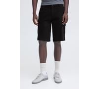 Shorts BLEND "BHMASON SLIM/REG CARGO SHORTS", Herren, Gr. M, N-Gr, schwarz beauty melange, Web, Obermaterial: 98% Baumwolle, 2% Elasthan, unifarben, regular fit, Hosen Shorts (52621310-M) schwarz beau