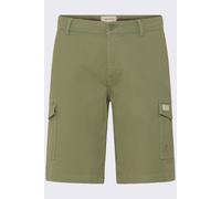 Shorts BLEND "BHMASON SLIM/REG CARGO SHORTS", Herren, Gr. XL, N-Gr, oil grün, Web, Obermaterial: 98% Baumwolle, 2% Elasthan, unifarben, regular fit, Hosen Shorts (48186920-XL) oil grün
