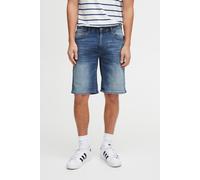 Shorts BLEND "BHTWISTER-denimshorts", Herren, Gr. S, N-Gr, blau (denim middle blau), Web, Obermaterial: 98% Baumwolle, 2% Elasthan, Abriebeffekte, regular fit knielang, Hosen Shorts (52260166-S) denim