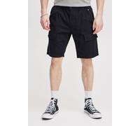 Shorts BLEND "BHWoven", Herren, Gr. XL, US-Größen, schwarz, 51% Leinen, 49% Baumwolle, unifarben, regular fit kniefrei, Hosen Shorts, Casual Shorts aus Leinenmix (17122112-XL) schwarz