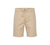 Shorts BLEND "BHLenno", Herren, Gr. XL, US-Größen, chalk stone, Web, 55% Baumwolle, 45% Leinen, unifarben, regular fit kurz, Hosen Shorts, Leinen-Shorts mit Kordeln (85869019-XL) chalk stone