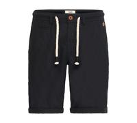 Shorts BLEND "BHLias", Herren, Gr. L, US-Größen, schwarz, 55% Leinen, 45% Baumwolle, unifarben, regular fit kurz, Hosen, Chino Shorts aus Leinenmix (19831455-L) schwarz