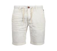 Shorts BLEND "BHLias", Herren, Gr. XL, US-Größen, weiß (sanftes weiß), 55% Leinen, 45% Baumwolle, unifarben, regular fit kurz, Hosen, Chino Shorts aus Leinenmix (30464120-XL) sanftes weiß