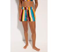 Shorts BONPRIX, Damen, Gr. 38, N-Gr, bunt (bunt gestreift), Obermaterial: 100% Viskose, loose fit, Hosen Shorts, aus Viskose, Loose Fit Passform, in verschiedenen Größen (18777514-38) bunt gestreift