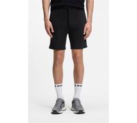 Shorts BOSS GREEN "Join Headlo", Herren, Gr. L, N-Gr, schwarz001, Piqué, Obermaterial: 53% Baumwolle, 44% Polyester, 3% Elasthan, unifarben, regular fit kurz, Hosen Shorts, Piqué-Qualität mit Paspeln