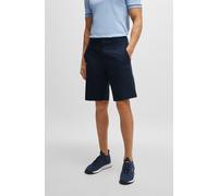 Shorts BOSS GREEN "S Speedflex", Herren, Gr. 52, N-Gr, blau (dunkelblau402), Web, Obermaterial: 100% Elastomultiester, unifarben, regular fit knielang, Hosen Shorts, in klassischer Form Jogpants Sweat